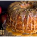 Cake aux pommes et noix de coco.