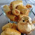 Les rouleaux dorés à la pâte d'amandes