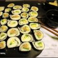 makis végétaliens , concombre avocat sésame