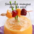 Smoothie mangue à l'eau de coco