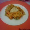Spaghetti courgette et carotte et sa sauce saclà