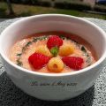 Soupe de melon à la framboise