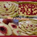 Tarte amandine pêche-groseille, Recette Ptitchef