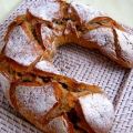 Pain couronne aux noix