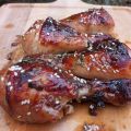 Pilons de poulet collant à l'orange