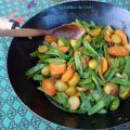 Wok de légumes printaniers