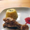 Poulet au safran et amandes et son risotto au[...]