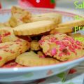 Biscuits sablés aux pralines roses