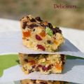 Blondies aux pistaches, abricot, cranberries et[...]