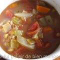 Soupe aux lentilles vertes
