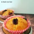 Muffins Chocolat Blanc Spéculoos & Noix de Pécan