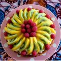 Gâteau comme une tarte mangue, kiwi et[...]