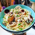 SPAGHETTIS AUX AMANDES DE MER, SAUCE AU CHORIZO[...]
