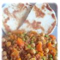 Curry de lentilles et de pois chiches