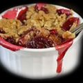 Cherry crumble ... ô cerises du jardin !!!