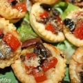 Mini-pizza aux anchois, Recette Ptitchef