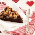 Gâteau aux chocolat, poires et noix