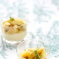 Panna cotta au parmesan et aux poires