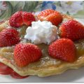 Tartelette fraises et rhubarbe sur un pancake à[...]