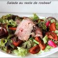 Salade aux restes de rosbeef
