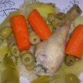 Tajine de poulet au citron confit et olives[...]