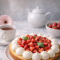 Tarte nuage aux fraises, chantilly mascarpone[...]