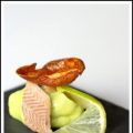 Anguille fumée et purée d?avocat au citron[...]