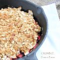 Crumble fraise & pomme