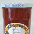 Confiture pêche-fraise