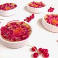 Clafoutis abricot, groseille