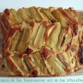 Gâteau à la banane et à la rhubarbe