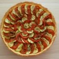 Tarte fine à la courgette et à la tomate