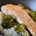 Saumon brocolis d'inspiration japonaise