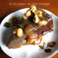 Gâteau-brownies au caramel et aux arachides