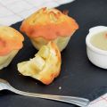 Muffins à la rhubarbe et son coulis