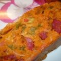 Cake au goût pizza au chorizo, Recette Ptitchef