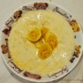 Dessert au yaourt banane & jus d'orange