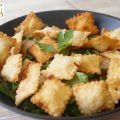 Salade César concombre - ravioles de poulet