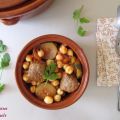 Tajine de boulettes de boeuf aux pois chiches