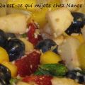 Salade de fruits au miel et à la menthe