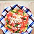 Salade de fruits et meringue émiettée