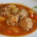 Mijoté de boulettes aux légumes