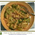 Soupe au chou vert, pommes de terre et bacon