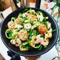 SALADE DE FETTUCINES AUX SALICORNES, CREVETTES[...]