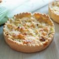 Tartelettes aux poireaux et saumon fumé