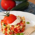 Tartare de légumes, sauce toute crue