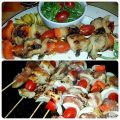 Brochettes grillées de porc