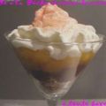 Trifle aux pêches et à la crème de marron,[...]