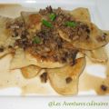 Pierogies, sauce aux champignons