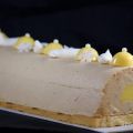 Bûche citron-praliné